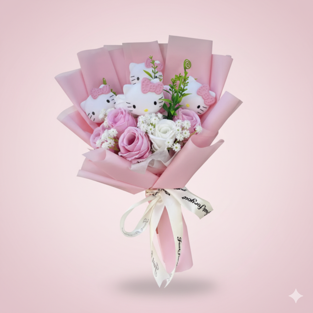 Sweet Hello Kitty Plushie Bouquet